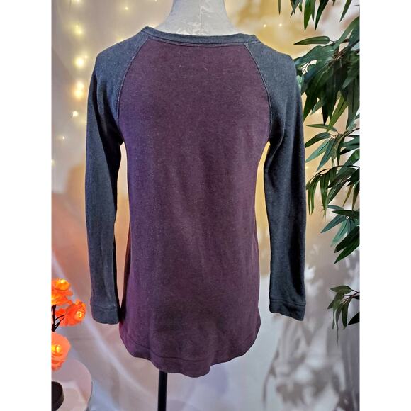 Lou & Grey Women's XS Side Zip Striped Colorblock Pullover Sweatshirt - Picture 4 of 8